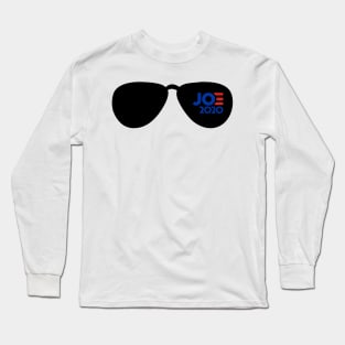 Joe 2020 Shirt Funny Signature Sunglasses Joe Biden Long Sleeve T-Shirt
